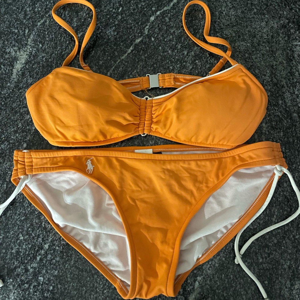 Ralph Lauren Swimwear Bikini  2pc Set Size XS Orange